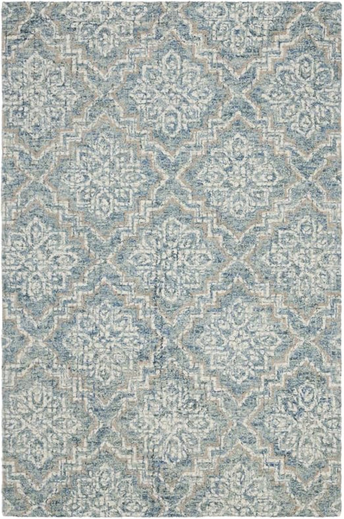 Abstract Hand-Tufted Wool Area Rug – Contemporary Design