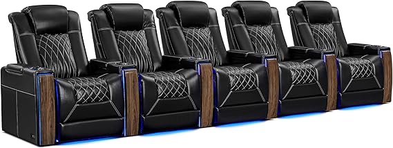 Home Theater Power Recliner Seating with Heat & Massage