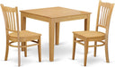 Square Dining Table Set with Chairs – Solid Wood, 3 & 5 Piece