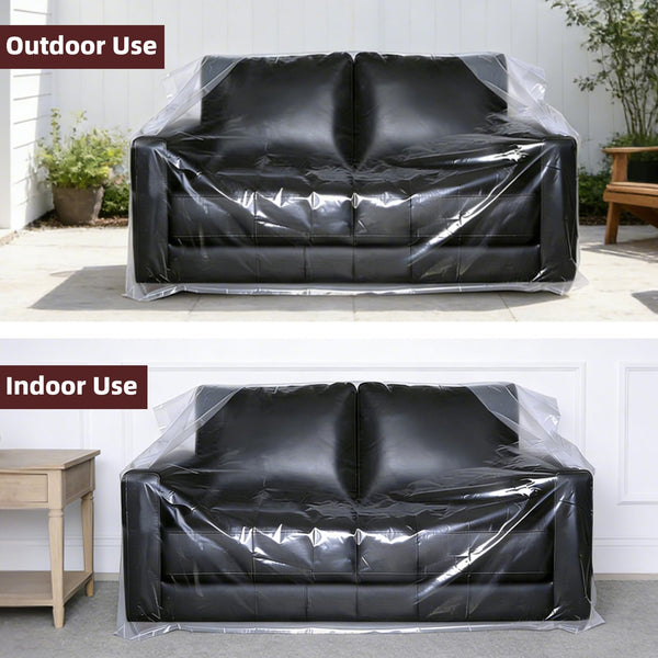 Clear Plastic Furniture Moving & Storage Cover