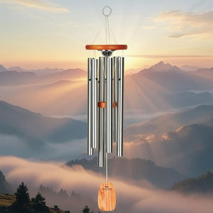 Amazing Grace Memorial Wind Chime with Urn – 24 Inch Outdoor Sympathy Chime