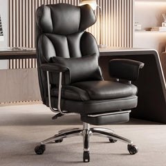 Ergonomic Executive Office Chair with Footrest & Lumbar Support