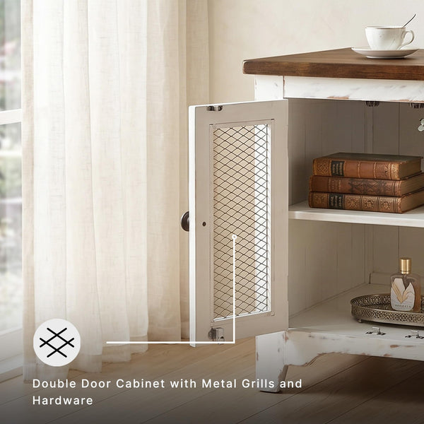 Wystfield Farmhouse End Table with Storage