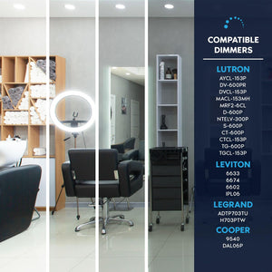 6 Inch Fire Rated LED Recessed Lights 12-Pack, 5CCT Selectable, Dimmable, IC Rated, Wet Rated