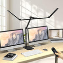 36W Ultra-Wide LED Desk Lamp with Base, Adjustable Swing Arm & Remote