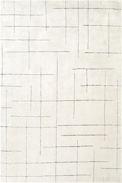 Cream Striped Area Rug – Oliver Collection