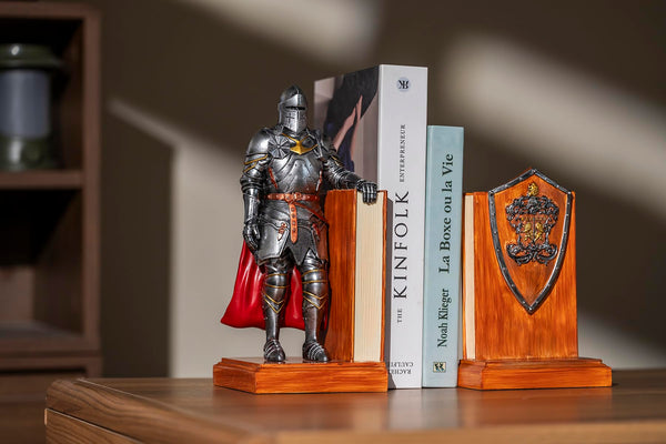 Medieval Armored Warrior Bookends