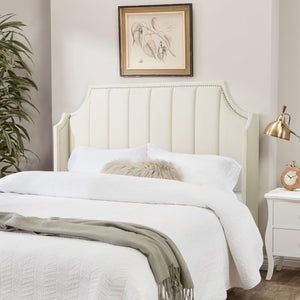 Queen Size Velvet Tufted Wingback Headboard