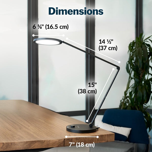LED Studio Desk Lamp with Adjustable Color Temperature for Home Office