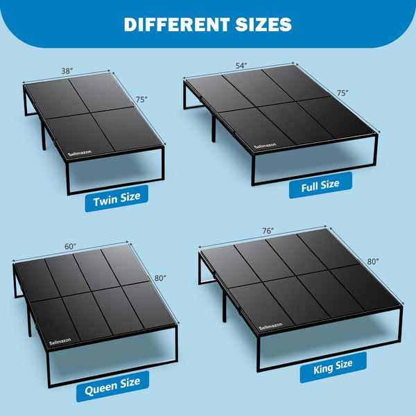 Foldable Bunkie Board for Platform & Slatted Beds – Twin, Full, Queen, King