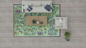 Recycled Plastic Indoor Outdoor Area Rug 6' x 9' – Eggplant