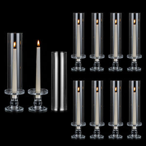Glass Hurricane Candle Holders for Pillar & Taper Candles