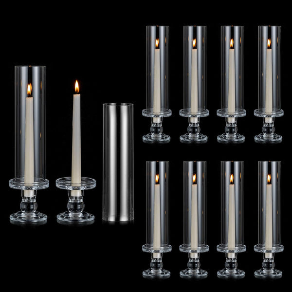 Glass Hurricane Candle Holders for Pillar & Taper Candles