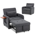 Convertible Sleeper Chair with USB Port & Foldable Table
