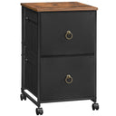 2-Drawer Mobile File Cabinet with Casters
