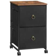 2-Drawer Mobile File Cabinet with Casters