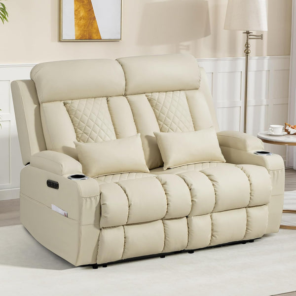 Zero Wall Hugger Power Reclining Sofa Set with Adjustable Headrest