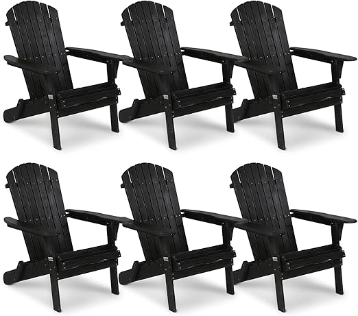 Folding Adirondack Chair – Solid Fir Wood, Outdoor