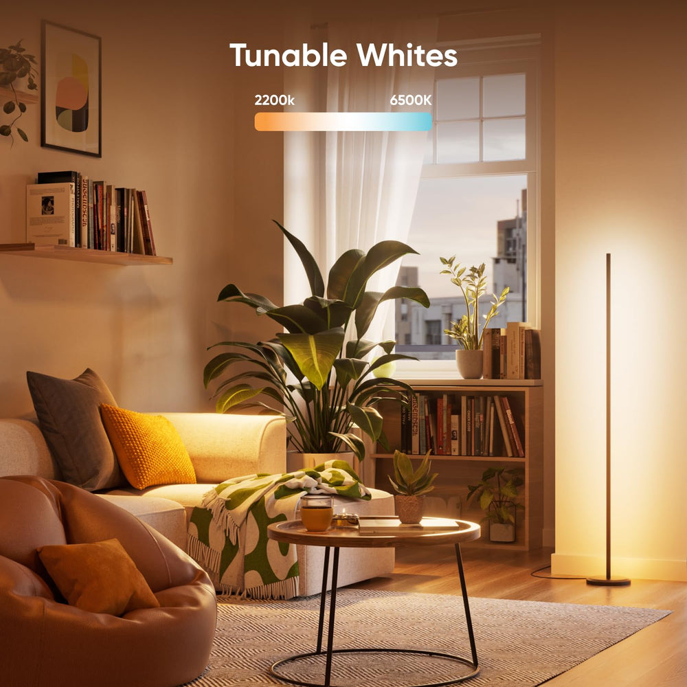 Smart LED Floor Lamp – RGB Color Changing, Music Sync, Voice Control
