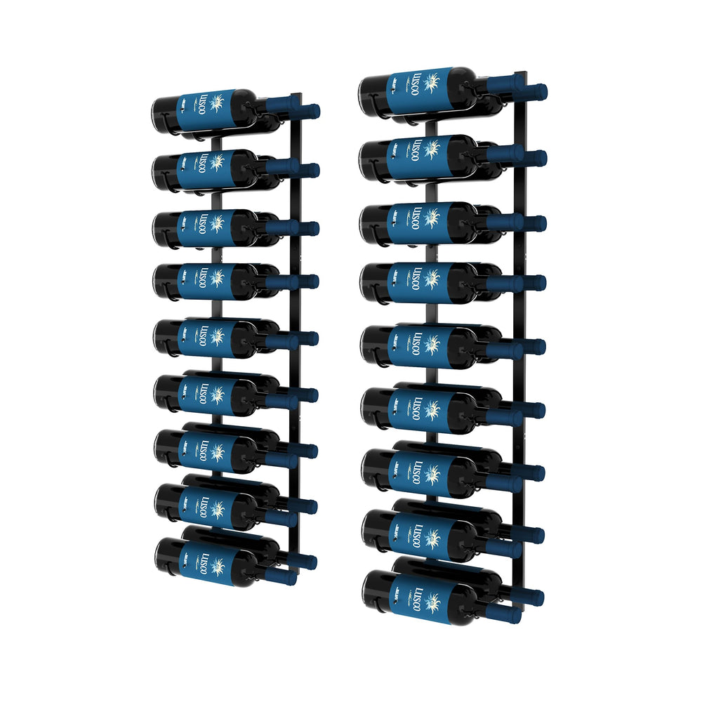 Wall Mounted Wine Rack – 36 Bottle Capacity, 2-Piece Set