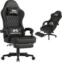 Ergonomic Gaming Chair with Footrest, Headrest & Lumbar Support – 400 lbs Capacity