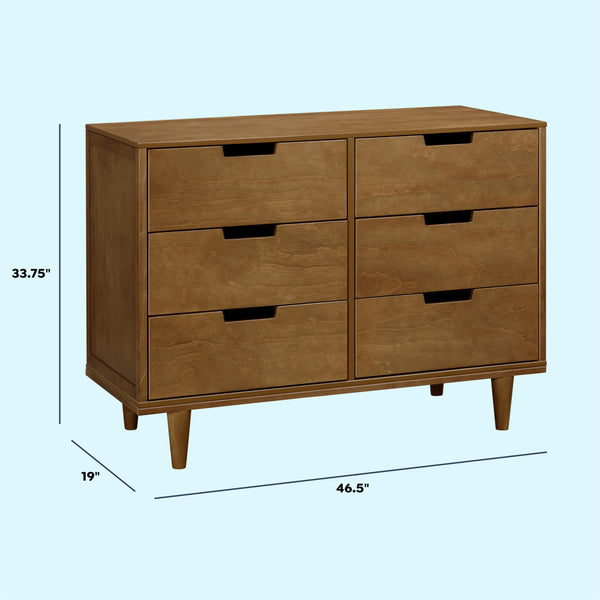 6-Drawer Wood Dresser for Nursery & Kids Bedroom
