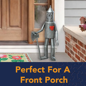 Tin Woodsman Metal Garden Statue – Whimsical Outdoor Yard Art