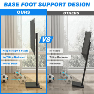 Floor TV Stand with Swivel Mount & Height Adjustment for 32-60 Inch TVs