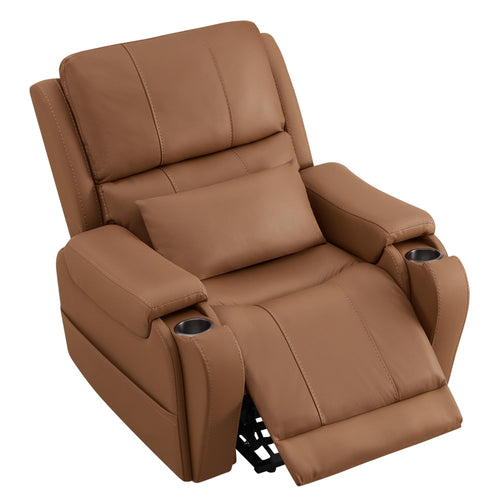 Power Lift Recliner Chair with Heat and Massage – Genuine Leather