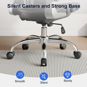 Ergonomic Mesh Office Chair – 3D Armrests, 3D Headrest, Adjustable Lumbar, Rocking Function