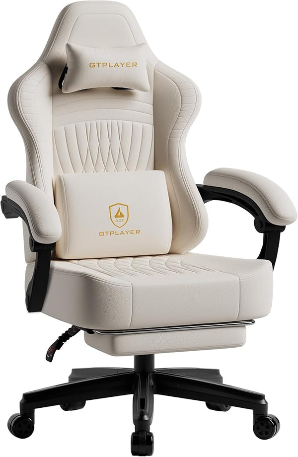 Big and Tall Gaming Chair with Footrest