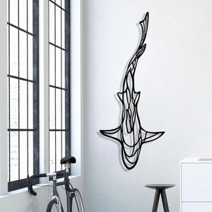 Large Metal Shark Wall Art – 43" x 18"