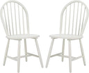 Windsor Farmhouse Dining Chairs Set of 2 – Spindle Back Solid Wood