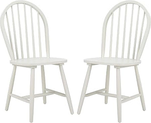 Windsor Farmhouse Dining Chairs Set of 2 – Spindle Back Solid Wood