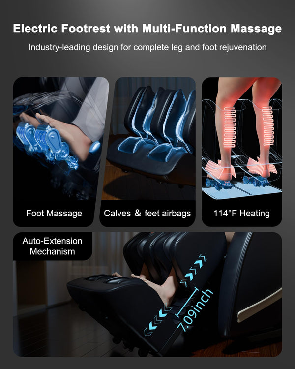 Full Body Massage Chair with SL Track & Zero Gravity