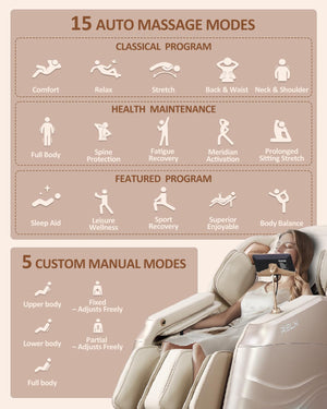 Full Body Massage Chair with Zero Gravity SL-Track