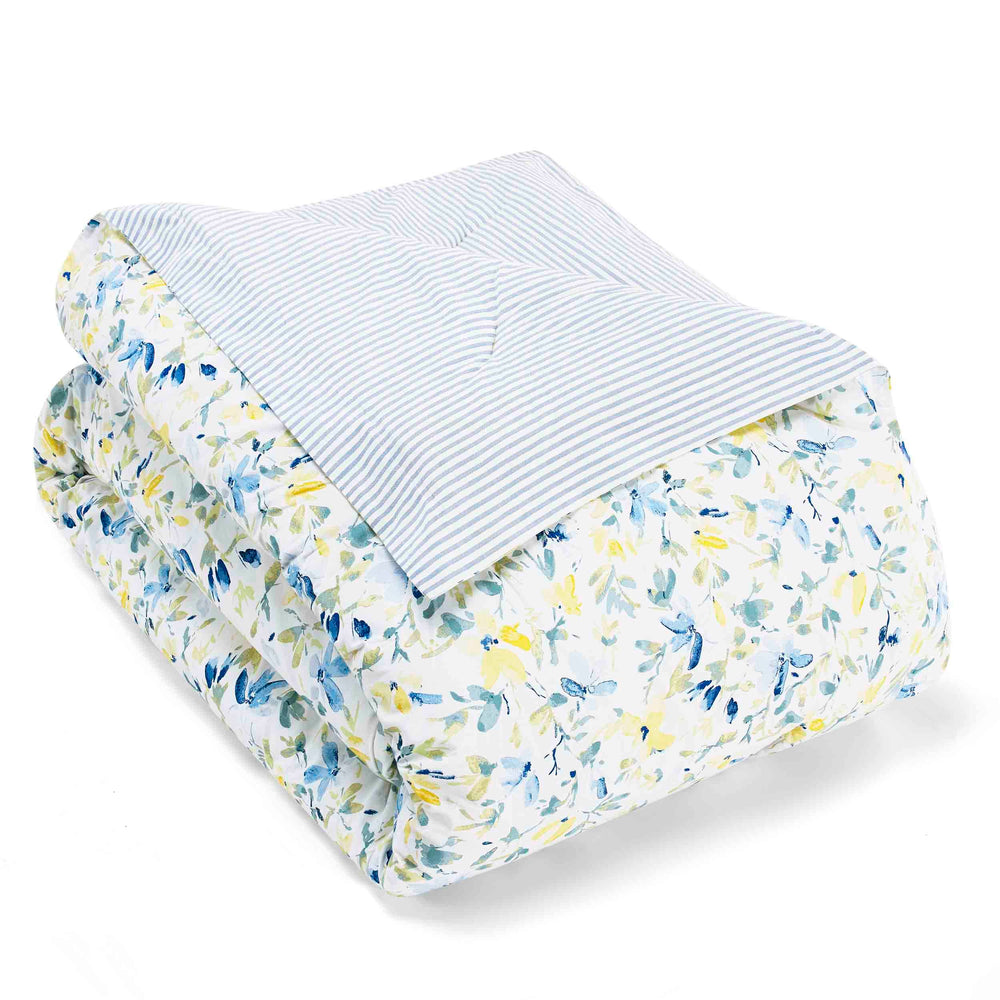 Floral Cotton Comforter Bedding Set with Shams & Pillows