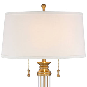 Traditional Glass Table Lamps – Set of 2