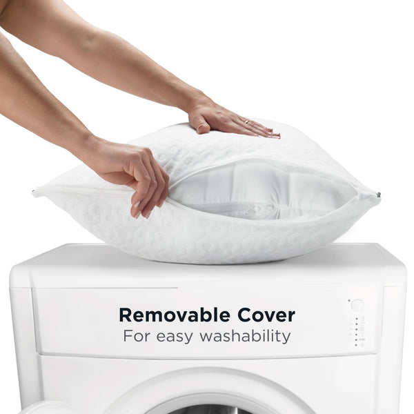 Adjustable Allergen-Barrier Pillow 2-Pack – Standard/Queen