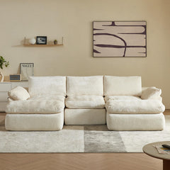 U-Shaped Modular Sectional Sofa – Deep Seat Cloud Couch