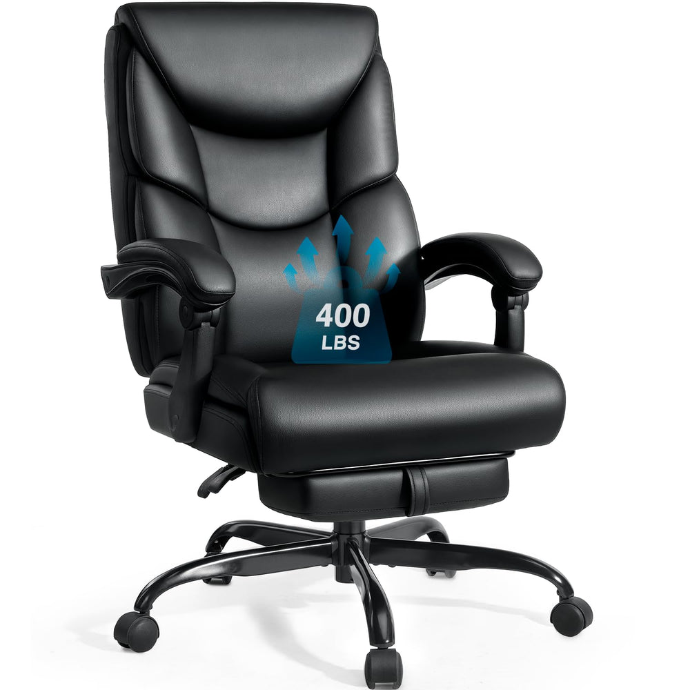 400lb Big & Tall Reclining Office Chair with Footrest