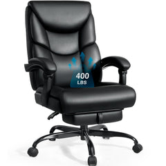 400lb Big & Tall Reclining Office Chair with Footrest