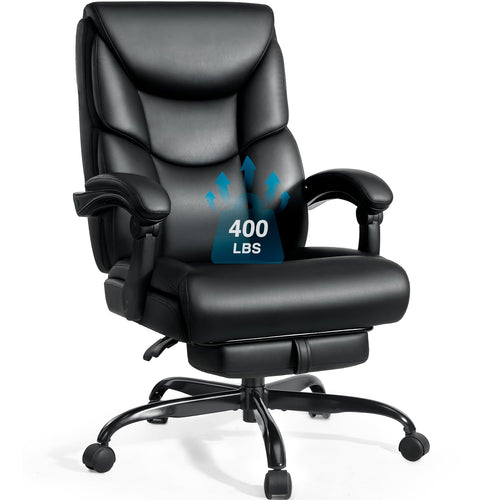 400lb Big & Tall Reclining Office Chair with Footrest