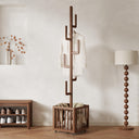 Cactus Freestanding Coat Rack with Storage