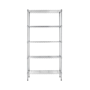 5-Shelf Adjustable Heavy Duty Steel Wire Storage Rack