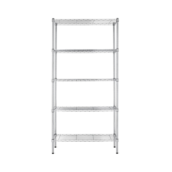 5-Shelf Adjustable Heavy Duty Steel Wire Storage Rack