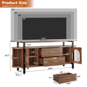 Mid-Century TV Stand for TVs up to 70 with Storage
