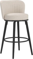 Swivel Bar Stools with Back & Footrest
