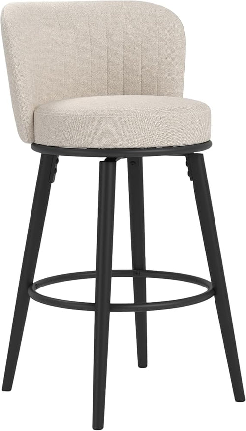 Swivel Bar Stools with Back & Footrest