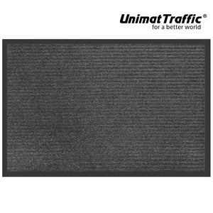 Ribbed Polypropylene Doormat 3x5 – Heavy Duty Charcoal Entrance Mat